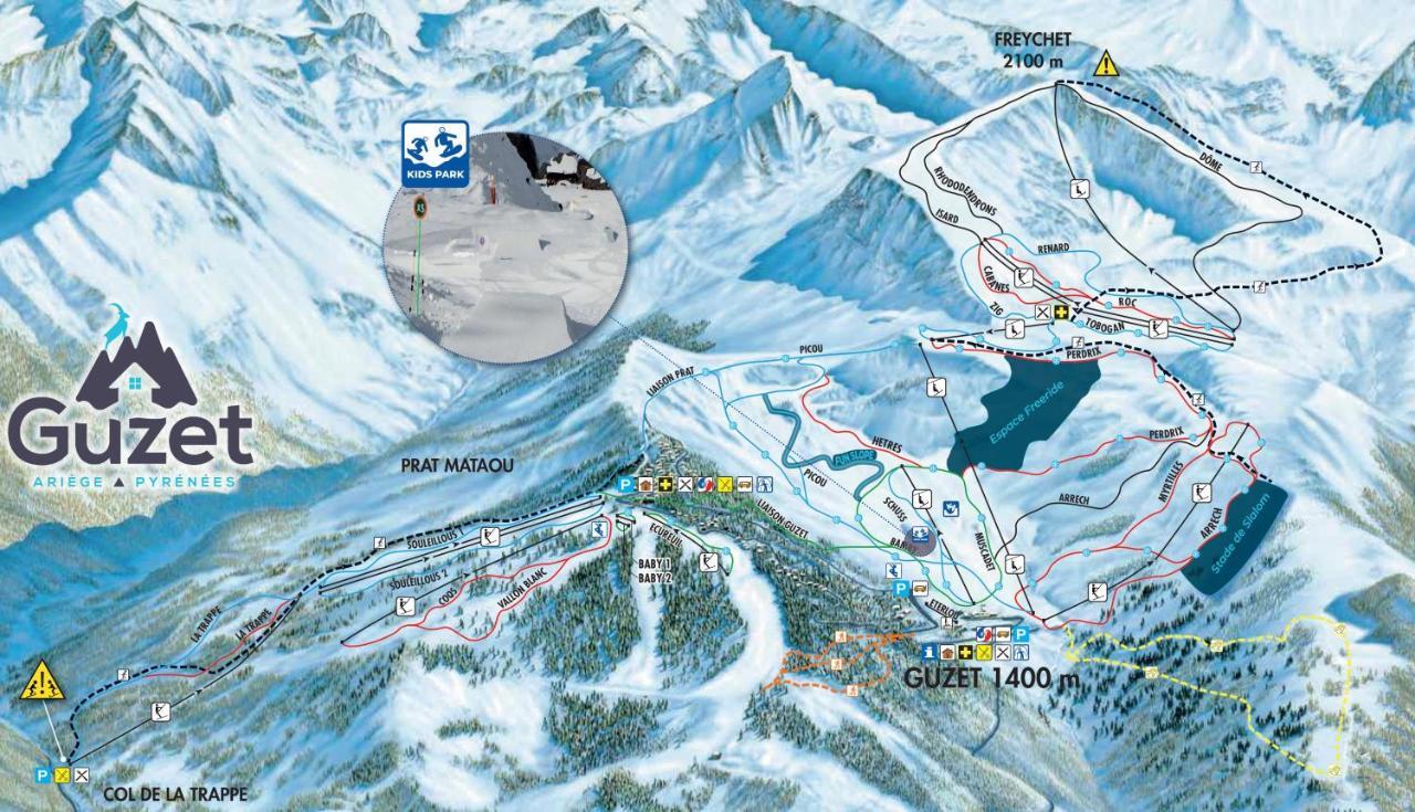 Pleine Nature Pied Pistes Piscine Chauffee Ustou Zewnętrze zdjęcie